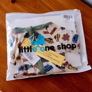 Little One Shop 18-24m Adventure Print Bamboo Footie